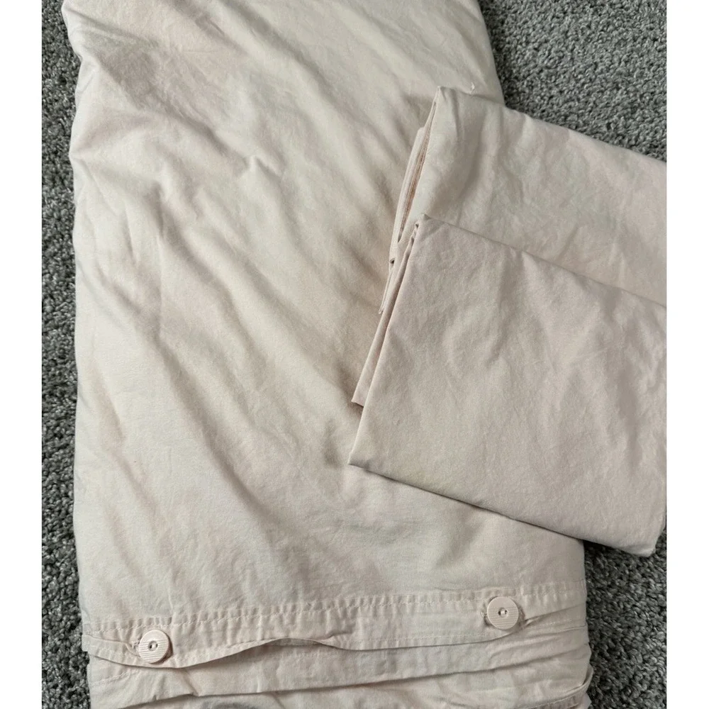 West Elm King Duvet Cover With 2 King Shams Pale Pink - Read